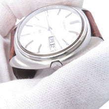 将图像加载到图库查看器中，SEIKO Grand SEIKO Hi-Beat Day-Date W36mm Stainless Steel Leather Silver Dial5646-7000
