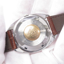 将图像加载到图库查看器中，SEIKO Grand SEIKO Hi-Beat Day-Date W36mm Stainless Steel Leather Silver Dial5646-7000
