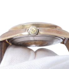 将图像加载到图库查看器中，SEIKO King SEIKO Day-Date W36mm Gold Leather Cap Silver Dial5626-7040
