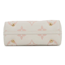 将图像加载到图库查看器中，LOUIS VUITTON Carryall Zip NM White/PinkM24141 Bicolor Monogram Empreinte Leather Size PM
