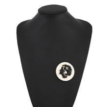 Load image into Gallery viewer, CHANEL CC Logo Brooch Black/White Plastic Faux Pearl
