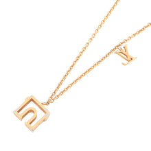 Load image into Gallery viewer, LOUIS VUITTON LV &amp; Paris Arc de Triomphe Necklace RoseM00524 Gold Plated
