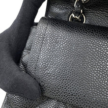 Load image into Gallery viewer, CHANEL Matelasse Double Flap ChainShoulder Bag BlackA01112 Caviar Leather Size 25
