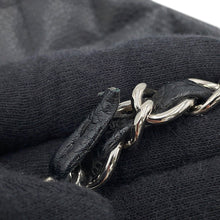将图像加载到图库查看器中，CHANEL Matelasse Double Flap ChainShoulder Bag BlackA01112 Caviar Leather Size 25
