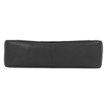 将图像加载到图库查看器中，CHANEL Chevron Flap ChainShoulder Bag Black Caviar Leather
