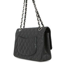 Load image into Gallery viewer, CHANEL Matelasse Double Flap ChainShoulder Bag BlackA01112 Caviar Leather Size 25
