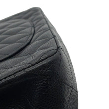 Load image into Gallery viewer, CHANEL Matelasse Double Flap ChainShoulder Bag BlackA01112 Caviar Leather Size 25
