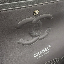 Load image into Gallery viewer, CHANEL Matelasse Double Flap ChainShoulder Bag GrayA01112 Caviar Leather Size 25
