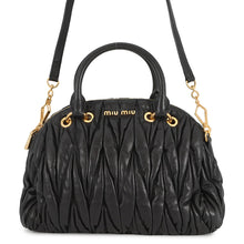 Load image into Gallery viewer, MIUMIU Matelasse 2-Way Handbag BlackRL0055 Leather
