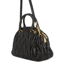 Load image into Gallery viewer, MIUMIU Matelasse 2-Way Handbag BlackRL0055 Leather
