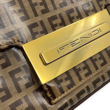 Load image into Gallery viewer, FENDI Zucchino Shoulder Bag Beige/Brown Enamel
