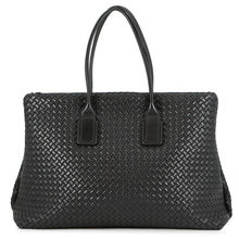 Load image into Gallery viewer, Bottega Veneta INTRECCIATO Snap Tote Bag Black Leather
