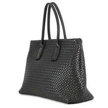 Load image into Gallery viewer, Bottega Veneta INTRECCIATO Snap Tote Bag Black Leather
