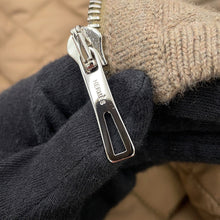 将图像加载到图库查看器中，HERMES H-motif Quilted Vest with Hood Size 34 Beige Wool 100%
