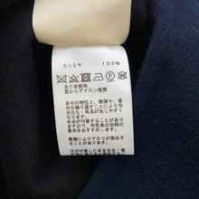 Load image into Gallery viewer, HERMES Long gilet Size 34 Navy Cashmere100%
