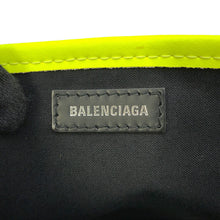 将图像加载到图库查看器中，BALENCIAGA Navy Kabas Yellow/Beige/Black390346 Canvas Size XS
