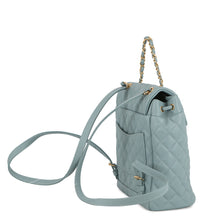 将图像加载到图库查看器中，CHANEL Matelasse Backpack Light BlueA69964 Lambskin
