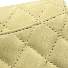 Load image into Gallery viewer, CHANEL Matelasse Classic Card Case YellowAP0214 Lambskin
