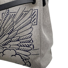 Load image into Gallery viewer, HERMES Herbag Zip Pegasus Pop Black/Blue Indigo/Ecru Toile H Vache Hunter Leather Size PM
