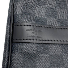 将图像加载到图库查看器中，LOUIS VUITTON Keepall Bandouliere NoirN41413 Damier Graphite Size 55
