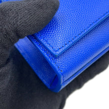 将图像加载到图库查看器中，SAINT LAURENT PARIS Kate Shoulder Bag Blue354121 Leather
