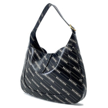 将图像加载到图库查看器中，BALENCIAGA The Hacker Project Jackie 1961 Shoulder Bag Black/Beige636712 Leather Size Medium
