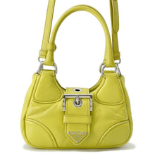 将图像加载到图库查看器中，PRADA Moon 2WAYHandbag Yellow1BA381 Leather

