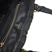 将图像加载到图库查看器中，PRADA Gathered 2WAYHandbag BlackBN2346 Nylon Leather
