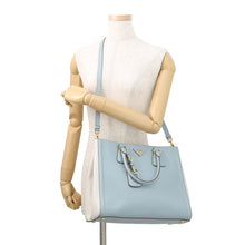 Load image into Gallery viewer, PRADA Saffiano Leather 2WAYHandbag Light Blue/WhiteBN2438 Leather
