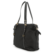 Load image into Gallery viewer, PRADA Logo 2WAY Tote Bag BlackBR4255 Nylon Leather
