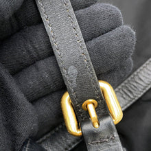 将图像加载到图库查看器中，PRADA Logo 2WAY Tote Bag BlackBR4255 Nylon Leather
