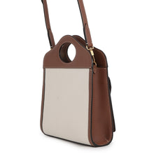 将图像加载到图库查看器中，BURBERRY Pocket bag Natural/Malt Brown80393611 Canvas Leather Size Mini
