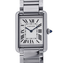 Load image into Gallery viewer, CARTIER tank mast LM W25.5mm x H33.7mm Stainless Steel Silver DialWSTA0052
