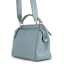 将图像加载到图库查看器中，FENDI dot com 2WAY Handbag Blue8BN293 Leather
