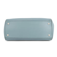 将图像加载到图库查看器中，FENDI dot com 2WAY Handbag Blue8BN293 Leather
