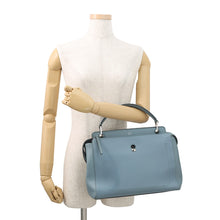 将图像加载到图库查看器中，FENDI dot com 2WAY Handbag Blue8BN293 Leather
