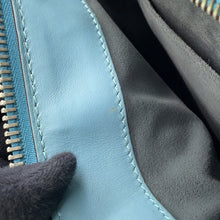 将图像加载到图库查看器中，FENDI dot com 2WAY Handbag Blue8BN293 Leather

