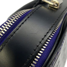 将图像加载到图库查看器中，LOUIS VUITTON Melrose Purple/NoirM42696 Monogram Vernis Leather
