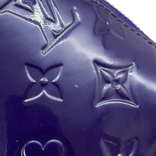 将图像加载到图库查看器中，LOUIS VUITTON Melrose Purple/NoirM42696 Monogram Vernis Leather
