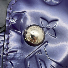将图像加载到图库查看器中，LOUIS VUITTON Melrose Purple/NoirM42696 Monogram Vernis Leather
