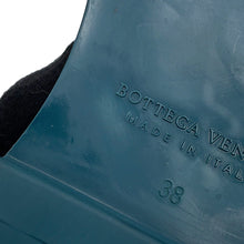 将图像加载到图库查看器中，Bottega Veneta Lace-up INTRECCIATO business shoes Black/Blue Leather Size 38
