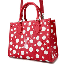 将图像加载到图库查看器中，LOUIS VUITTON LVxYK Onthego Rouge/WhiteM46412 Monogram Empreinte Leather Infinity Dot Size PM
