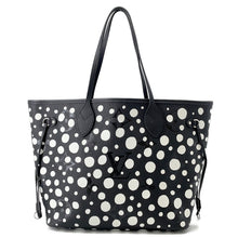 Load image into Gallery viewer, LOUIS VUITTON LV × YK Neverfull Noir/BlancM46390 Monogram Empreinte Leather Infinity Dot Size MM
