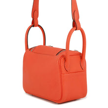 将图像加载到图库查看器中，HERMES Lindy Rose texas Taurillon Clemence Size Mini
