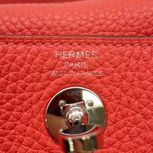 将图像加载到图库查看器中，HERMES Lindy Rose texas Taurillon Clemence Size Mini
