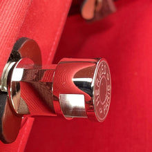 Load image into Gallery viewer, HERMES Herbag zip RougeSellier Toile Officier Box Calf Leather Size PM
