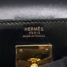 Load image into Gallery viewer, HERMES Kelly Sellier Black Box Calf Leather Size 32
