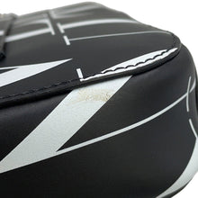 将图像加载到图库查看器中，Valentino Garavani Full logo Shoulder Bag Black/White Leather
