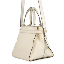 Load image into Gallery viewer, Valextra Valextra B Cube Shoulder Bag Ivory Leather
