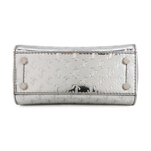 Load image into Gallery viewer, JIMMY CHOO Varenne 2-way tote Silver Patent Leather Size Mini
